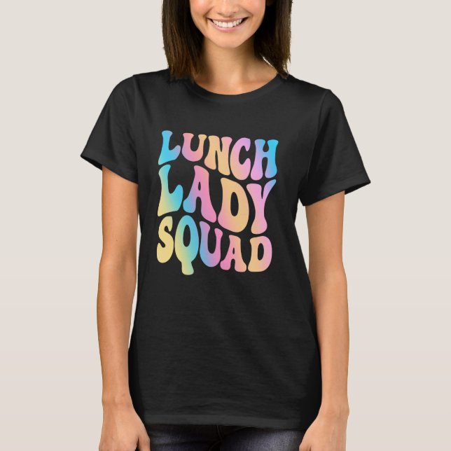 niedliche Lunchfrauen Tee School Cafeteria (Vorderseite)