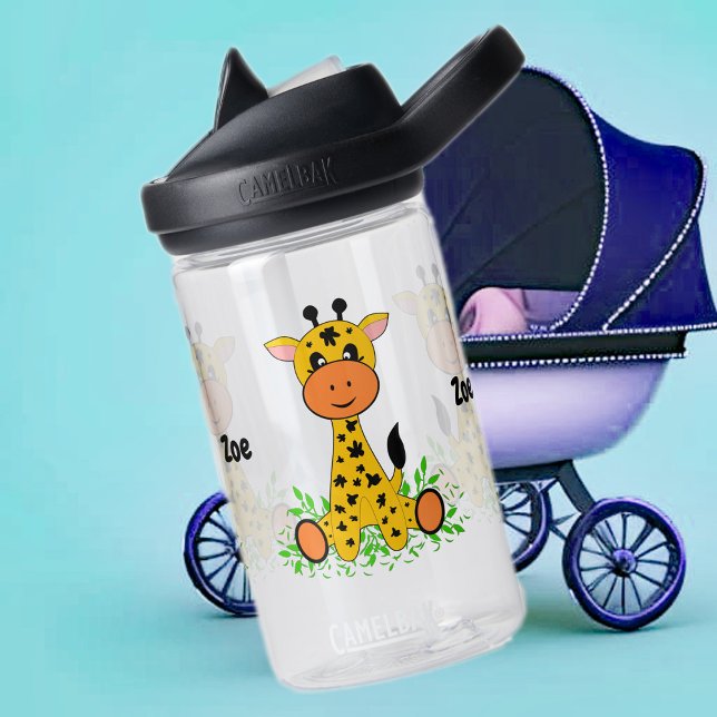 Niedliche lustige Babygiraffen Trinkflasche (Von Creator hochgeladen)