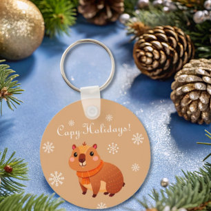 Niedliche lustige Capybara Schlüsselanhänger