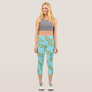 Niedliche, lustige Cartoon-Illustration eines Seed Capri Leggings