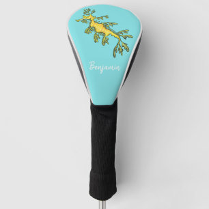 Niedliche, lustige Cartoon-Illustration eines Seed Golf Headcover