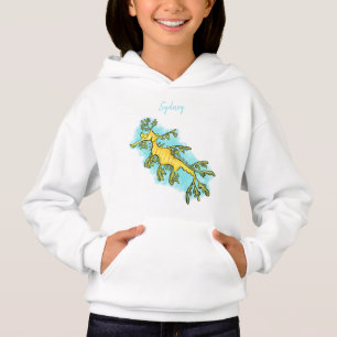 Niedliche, lustige Cartoon-Illustration eines Seed Hoodie