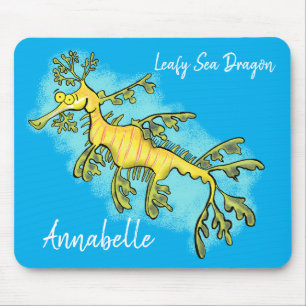 Niedliche, lustige Cartoon-Illustration eines Seed Mousepad