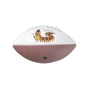 Niedliche lustige Centipez-Cartoon-Abbildung Football