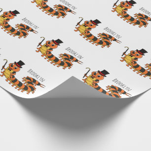 Niedliche lustige Centipez-Cartoon-Abbildung Geschenkpapier