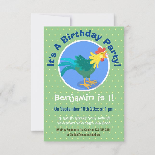 Niedliche lustige Crosshaufenillustrierung des Car Einladung (Vorderseite)