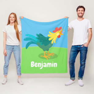 Niedliche lustige Crosshaufenillustrierung des Car Fleecedecke