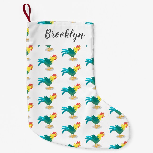 Niedliche lustige Crosshaufenillustrierung des Car Kleiner Weihnachtsstrumpf (Vorderseite)