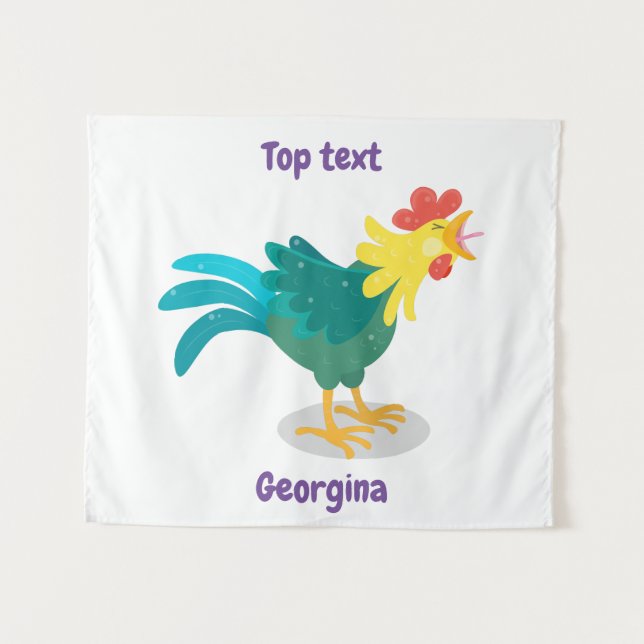 Niedliche lustige Crosshaufenillustrierung des Car Wandteppich (Vorderseite (Horizontal))