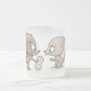Niedliche lustige Eichhörnchen-Cartoon-Illustratio Mattglastasse