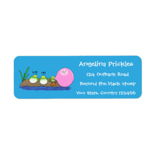 Niedliche lustige Froschbläschen-Cartoon-Abbildung