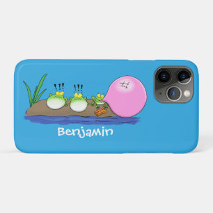 Niedliche lustige Froschbläschen-Cartoon-Abbildung Case-Mate iPhone Hülle