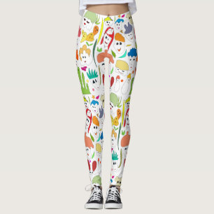 Niedliche, lustige Gesichter Leggings