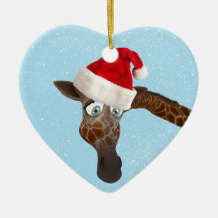 Niedliche lustige Giraffe in der Keramik Ornament