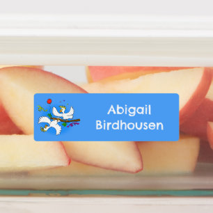 Niedliche lustige Kakadavögel Cartoon personalisie Etiketten