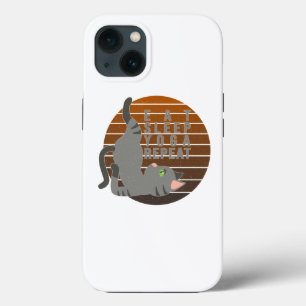 Niedliche lustige Katze, die Yoga macht. lustiges Case-Mate iPhone Hülle