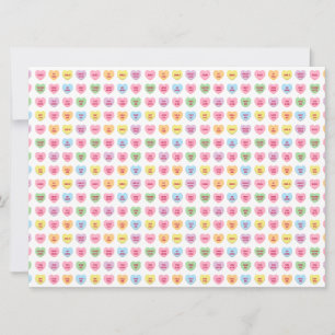 Niedliche, lustige, mädchenhafte Gesprächskarte