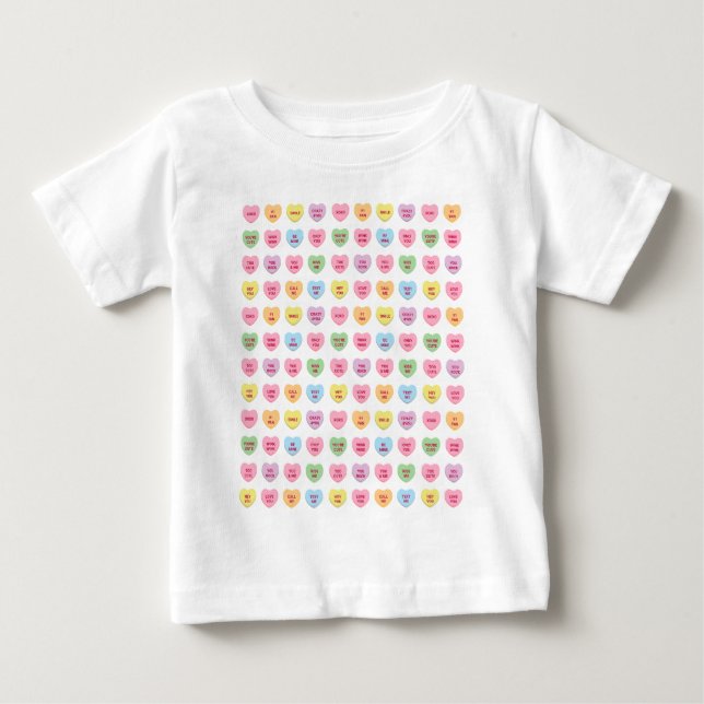 Niedliche, lustige, mädchenhafte Konversation Baby T-shirt (Vorderseite)