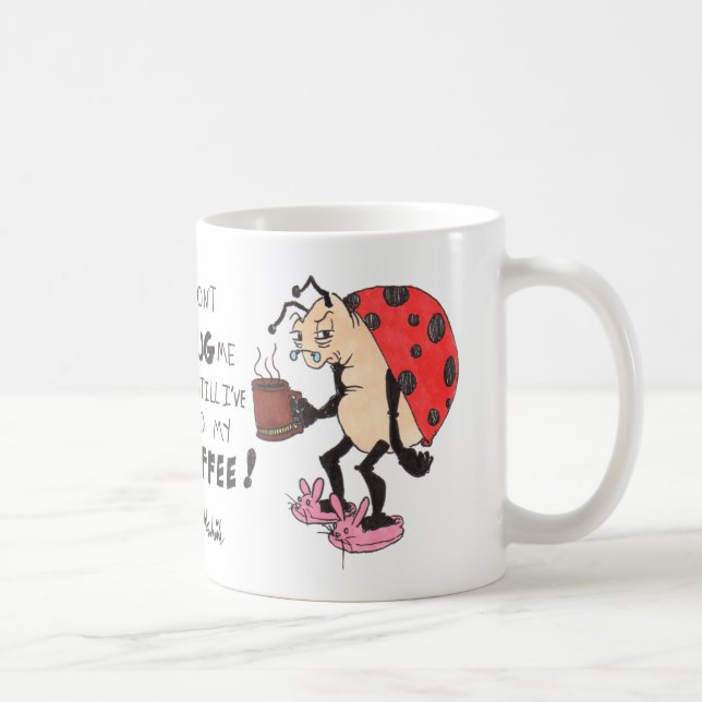 Niedliche lustige Marienkäferkaffee-Tasse Kaffeetasse (Rechts)