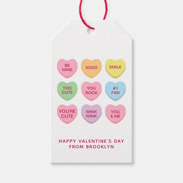 Niedliche, lustige, maßgeschneiderte Unterhaltunge Geschenkanhänger (Vorderseite)