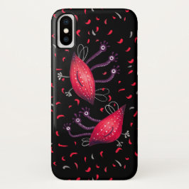 Niedliche lustige mit Augen Cartoon-Außerirdische iPhone X Hülle