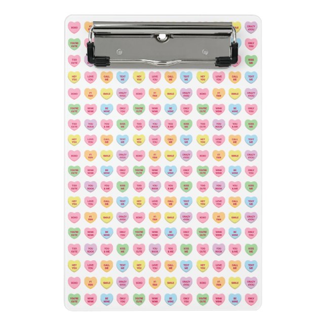 Niedliche, lustige, persönliche Konversationsmuste Mini Klemmbrett (Vorderseite)