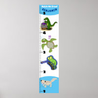 Niedliche lustige Reptilien Tiere Cartoon Wachstum