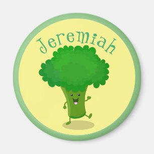 Niedliche lustige Tanzabbildungen des Brokkoli-Car Magnet