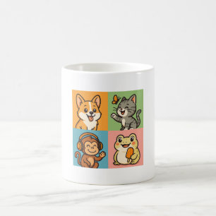 Niedliche lustige Tiere Kaffeetasse