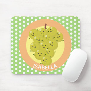 Niedliche, lustige Trauben-Cartoon-Illustration Mousepad