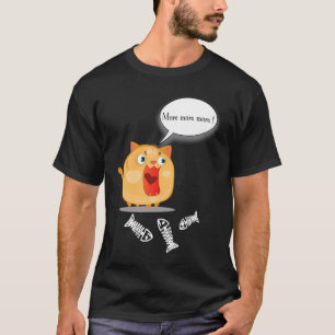 Niedliche lustige und alberne dicke Katze T-Shirt