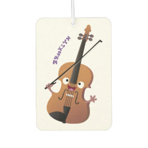Niedliche lustige Violinmusikfigur Autolufterfrischer