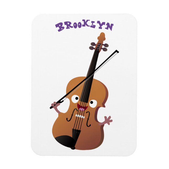 Niedliche lustige Violinmusikfigur Magnet (Vertikal)