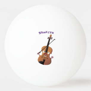 Niedliche lustige Violinmusikfigur Tischtennisball