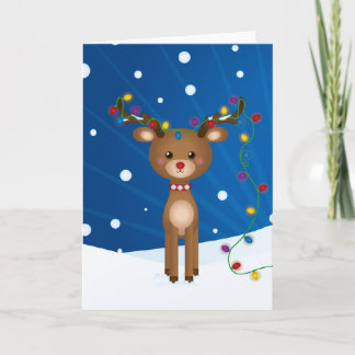 Niedliche, lustige Weihnachtskarte Feiertagskarte