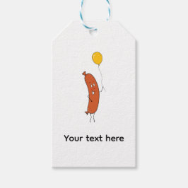 Niedliche lustige Wurst Geschenkanhänger