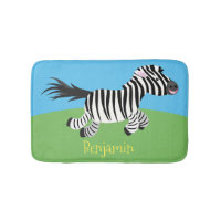 Niedliche lustige Zebra-Cartoon-Illustration