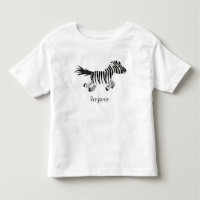 Niedliche lustige Zebra-Cartoon-Illustration
