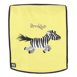 Niedliche lustige Zebra-Cartoon-Illustration Rucksack