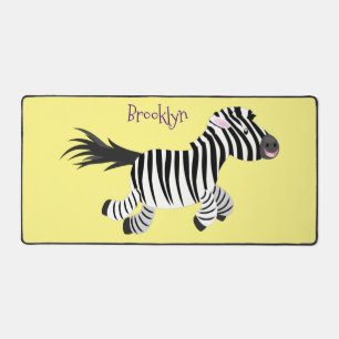 Niedliche lustige Zebra-Cartoon-Illustration Schreibtischunterlage