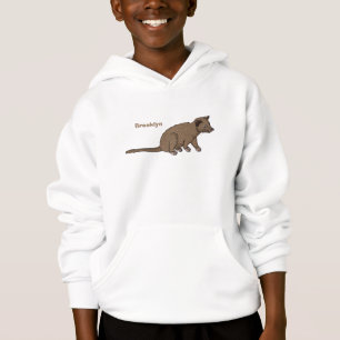 Niedliche Luwak Civet Cartoon Abbildung Hoodie