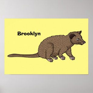 Niedliche Luwak Civet Cartoon Abbildung Poster