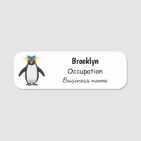 Niedliche Macaroni-Pinguin-Cartoon-Abbildung