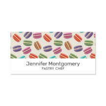 Niedliche Macarons-Muster mit Polka-Punkten