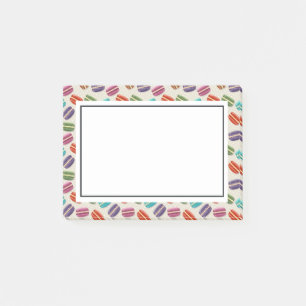 Niedliche Macarons-Muster mit Polka-Punkten Post-it Klebezettel