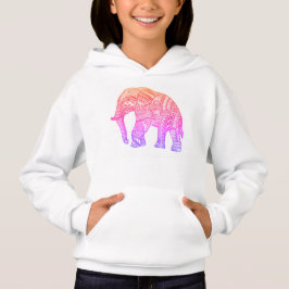Niedliche Mädchen Gemustert Elephant Pullover Hood
