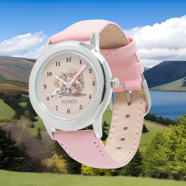niedliche Mädchen Igel Liebhaber hinzufügen Armbanduhr (Von Creator hochgeladen)