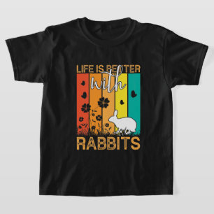 Niedliche Mädchen Kaninchenliebhaber T-Shirt