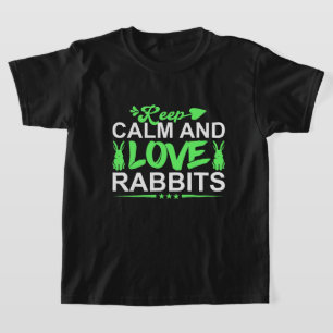 Niedliche Mädchen Kaninchenliebhaber T-Shirt