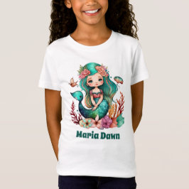 niedliche Mädchen Kindermädchen geben den Namen T-Shirt